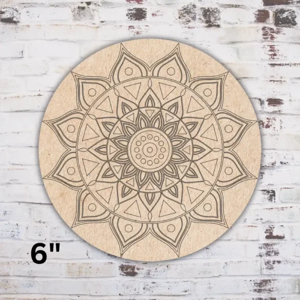 Pre Marked MDF Base ideal for Mandala and Lipan Art by BeamArt