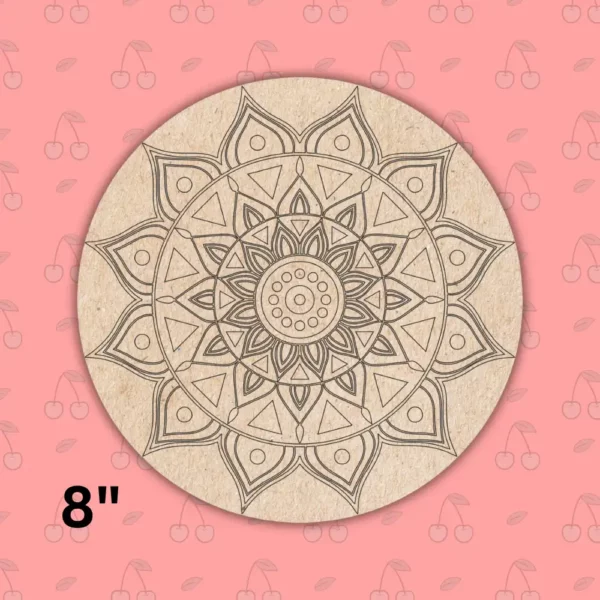 Pre Marked MDF Base ideal for Mandala and Lipan Art by BeamArt