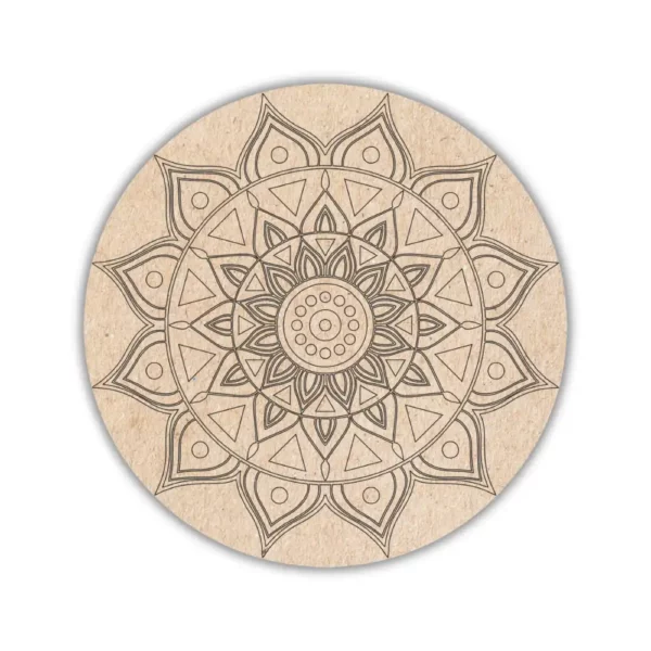 Pre-Marked MDF Base Mandala Theme Design 11 By BeamArt