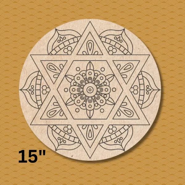 Pre Marked Mandala Base Mandala Theme Design 10 By BeamArt