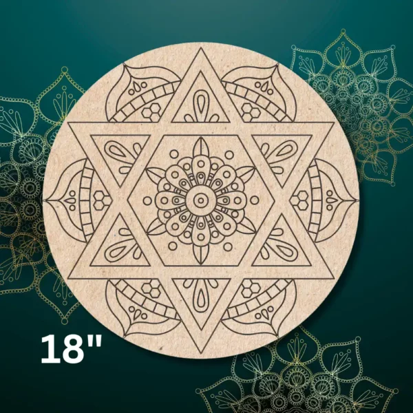 Pre Marked Mandala Base Mandala Theme Design 10 By BeamArt