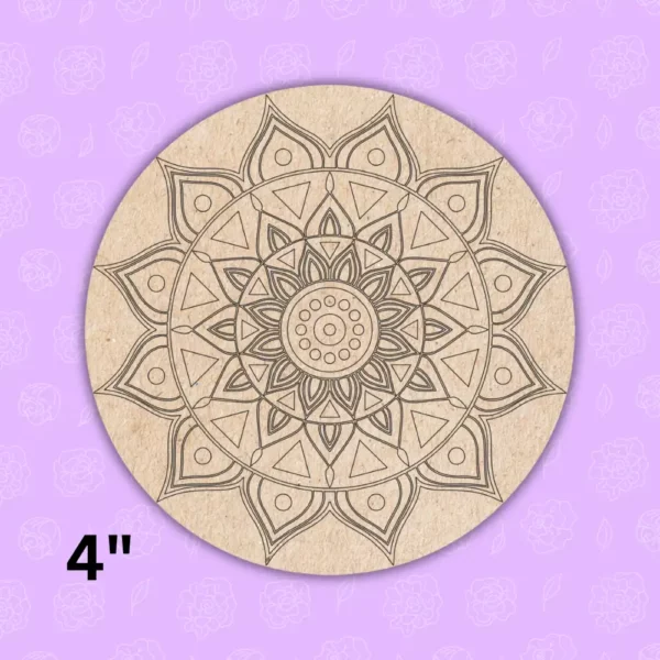 Pre Marked MDF Base ideal for Mandala and Lipan Art by BeamArt