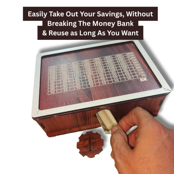 ₹ 10000 Savings Challenge Box Brown