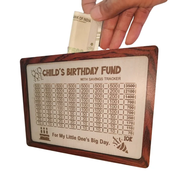 ₹ 10000 Childs Birthday Fund Box (Beige)