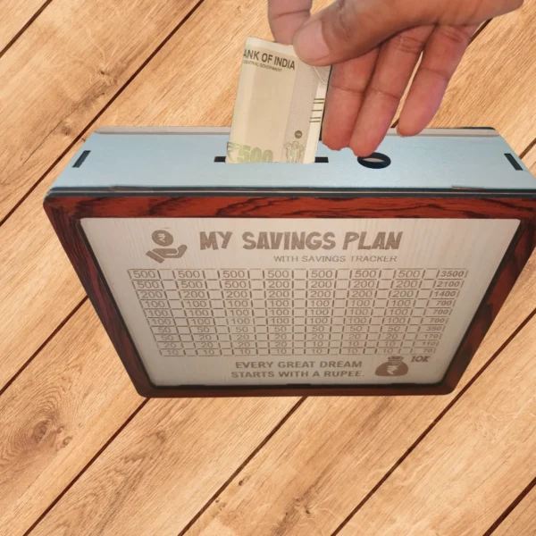 ₹ 10000 Savings Challenge Box (Beige)