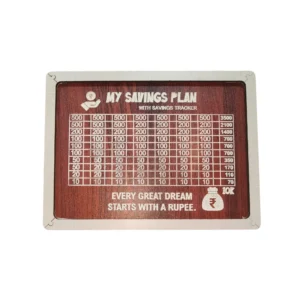 ₹ 10000 Savings Challenge Box Brown