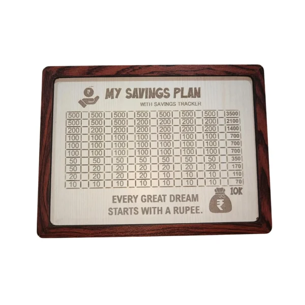 ₹ 10000 Savings Challenge Box (Beige)