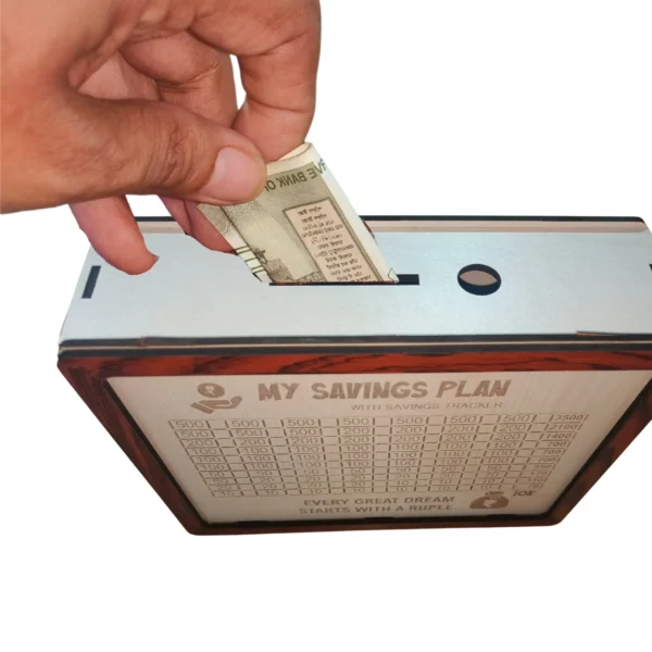 ₹ 10000 Savings Challenge Box (Beige)
