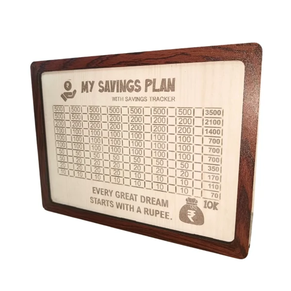 ₹ 10000 Savings Challenge Box (Beige)