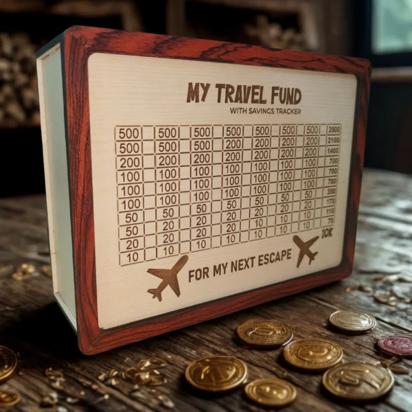 ₹ 10000 Travel Fund Savings Box ( Beige)