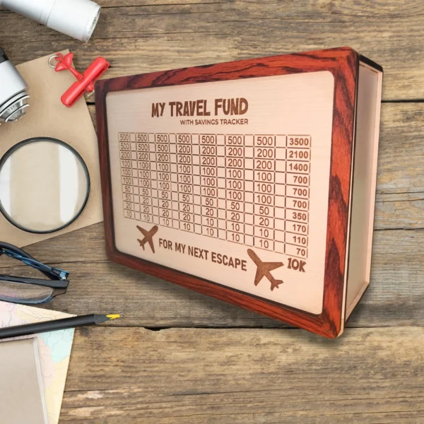 ₹ 10000 Travel Fund Savings Box ( Beige)