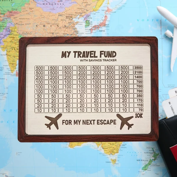 ₹ 10000 Travel Fund Savings Box ( Beige)