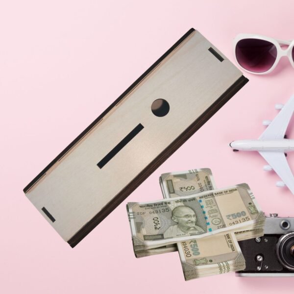 ₹ 10000 Travel Fund Savings Box ( Beige)