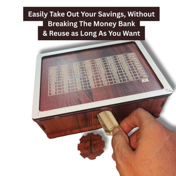₹ 10000 Savings Challenge Box Brown