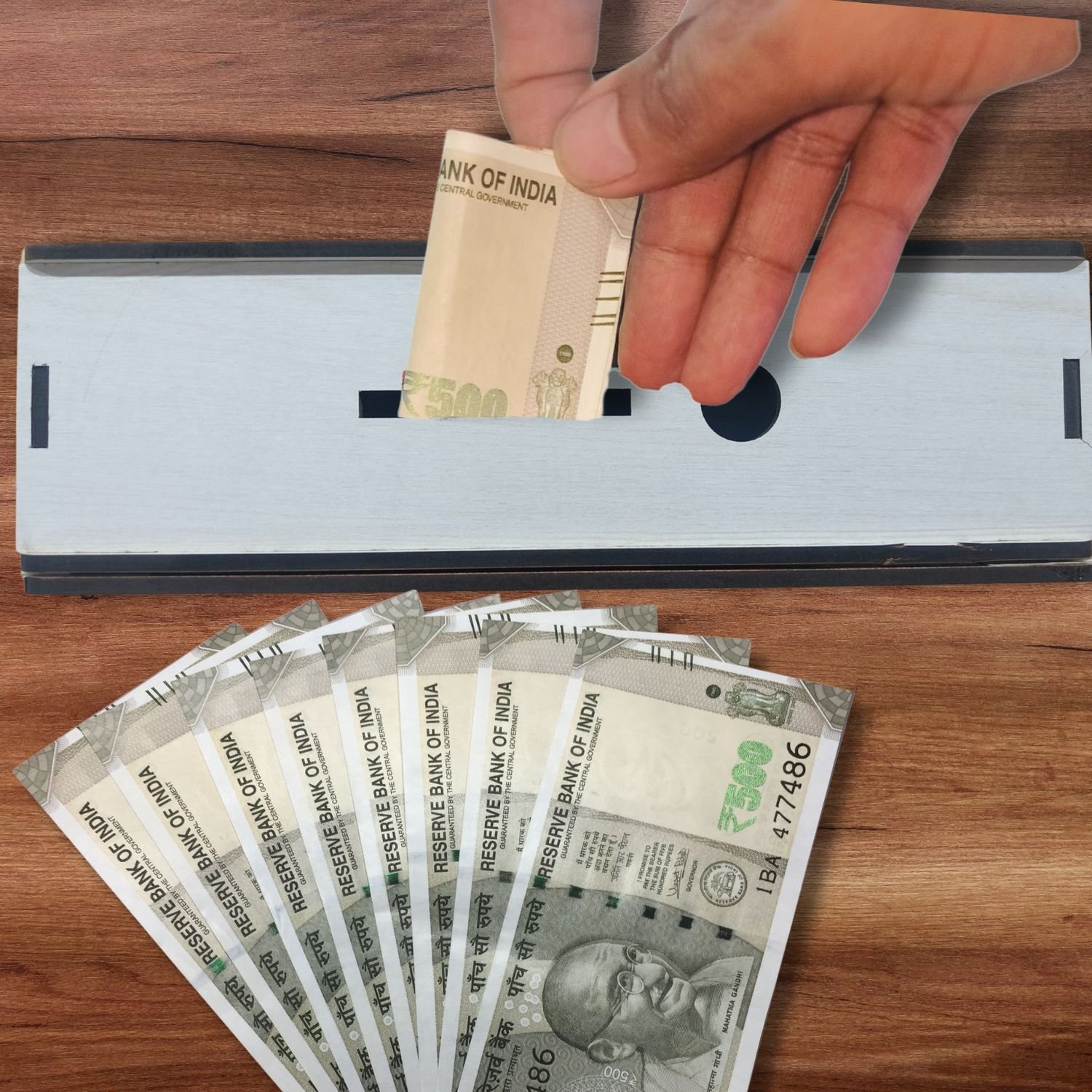 Festival Fund Money Saving Box (Beige)